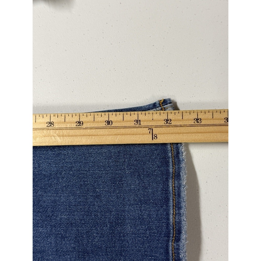 RISEN Jeans Women's 11/30 Flare Distressed Stretch Denim Blue Fade NWT - Picture 10 of 10